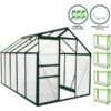 10ft No Base & Racking Greenhouse Walk-in Polycarbonate Frame Optional Base & Racks -Gardena Store 10ft No Base Racking Greenhouse Walk in Polycarbonate Frame Optional Base Racks