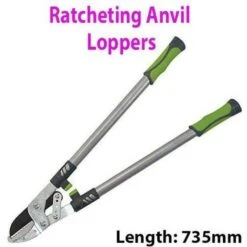 735mm Ratcheting Anvil Lopping Shears Garden Tool