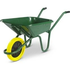 90L Green Heavy-Duty Endurance Wheelbarrow