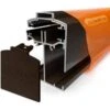 Alukap Ss Brown Profile Glazing -Gardena Store Alukap Ss Brown Profile Glazing
