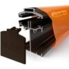 Alukap Ss Brown Profile Glazing L3M W60mm T90mm -Gardena Store Alukap Ss Brown Profile Glazing L3M W60mm T90mm