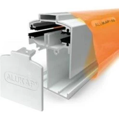 Alukap Ss White Low Profile Glazing W60mm