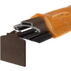 Alukap Xr Brown Aluminium Glazing Bar, L3M W60mm T20mm