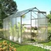 Axhup - Greenhouse Aluminum, Walk-in Garden Foundation -Gardena Store Axhup Greenhouse Aluminum Walk in Garden Foundation 1