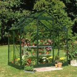 B&Q 6X4 Horticultural Glass Apex Greenhouse