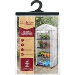 Christow 4 Tier Greenhouse Cover Pe