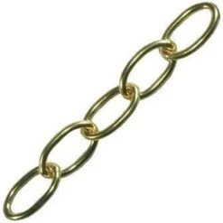 Faithfull Oval Chain 1.8mm 10m Polished Brass FAICHOP18