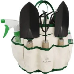 Geezy Piece Garden Tool Set With Carrying Bag Fork Trowel Shovel Kit Gloves