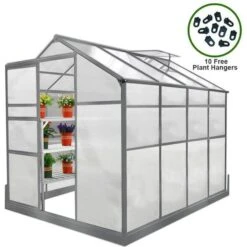 Greenhouse 6ft 8ft With Base F1