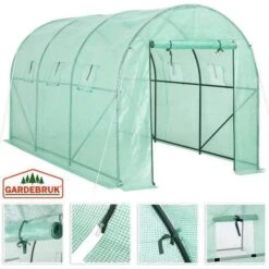 Greenhouse Foil Polytunnel Hot House Tunnel Walk-In