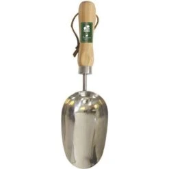 Greenman Stainless Steel Potting Scoop Ash Handled