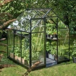 Halls Qube 6X6 Greenhouse Black