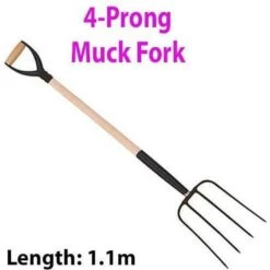 Heavy Duty 1100mm Muck 4 Prong Fork Myd Digging Plant Garden