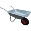 KCT 65L Garden Galvanised Steel Wheelbarrow -Gardena Store KCT 65L Garden Galvanised Steel Wheelbarrow