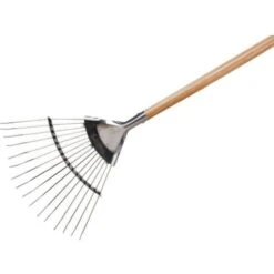 Kent & Stowe Stainless Steel Garden Life Lawn Leaf Rake, FSC®
