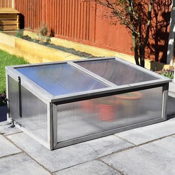 Kingfisher Mini Cold Frame Greenhouse Wood Polycarbonate 4 Kingfisher Mini Cold Frame Greenhouse Wood Polycarbonate - Image 2