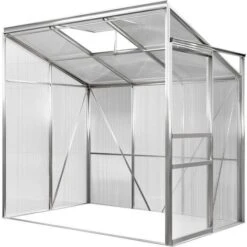Lean To Greenhouse Polycarbonate 190x122x202cm
