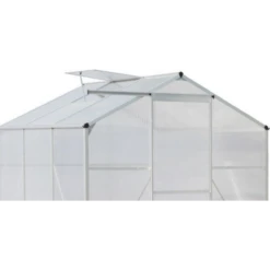 LivingAndHome Greenhouse 6x6ft Aluminum Polycarbonate -Gardena Store LivingAndHome Greenhouse 6x6ft Aluminum Polycarbonate 1