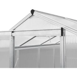 LivingAndHome Hobby Greenhouse With Vent 10x6ft Aluminum Polycarbonate -Gardena Store LivingAndHome Hobby Greenhouse with Vent 10x6ft Aluminum Polycarbonate 2