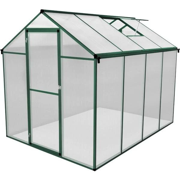 MonsterShop Greenhouse 6 8ft Polycarbonate Weather Frame Lockable Hinged Door With Padlock 2 3 MonsterShop Greenhouse 6 8ft Polycarbonate Weather Frame Lockable Hinged Door With Padlock 2