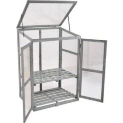 Neo Mini Greenhouse Wood Polycarbonate -Gardena Store Neo Mini Greenhouse Wood Polycarbonate 3