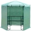 OutSunny 196 215CM Walk In Greenhouse 3-Tier Garden Hexagon Grow Flower Plants -Gardena Store OutSunny 196 215CM Walk In Greenhouse 3 Tier Garden Hexagon Grow Flower Plants