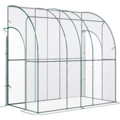 OutSunny 214 118 Walk-In Lean To Wall Greenhouse