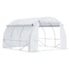 OutSunny 3 Polytunnel Greenhouse, Walk With Steel -Gardena Store OutSunny 3 Polytunnel Greenhouse Walk with Steel