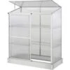 OutSunny 3 Tier Greenhouse Stainless Steel Polycarbonate -Gardena Store OutSunny 3 Tier Greenhouse Stainless steel Polycarbonate