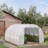 OutSunny 4 3 2 M Polytunnel Greenhouse Pollytunnel Tent W/ Steel Frame White - White -Gardena Store OutSunny 4 3 2 m Polytunnel Greenhouse Pollytunnel Tent w Steel Frame White White