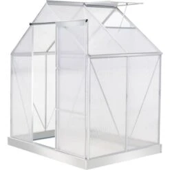 OutSunny 4x6ft Walk-In Greenhouse Polycarb Panels
