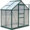 OutSunny 6x4ft Walk-In Polycarbonate Greenhouse Plant Grow Galvanized -Gardena Store OutSunny 6x4ft Walk In Polycarbonate Greenhouse Plant Grow Galvanized