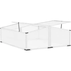 OutSunny Greenhouse Aluminium Cold Frame Grow House, Silver