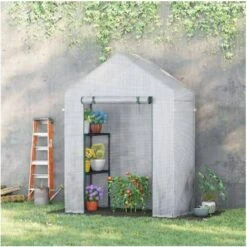 OutSunny Greenhouse Portable W/ Shelf