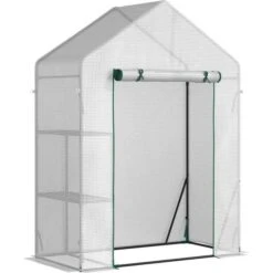OutSunny Lean To Green House Green 143x143x195cm -Gardena Store OutSunny Lean to Green House Green 143x143x195cm 2