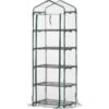 OutSunny Lean To Green House Transparent -Gardena Store OutSunny Lean to Green House Transparent