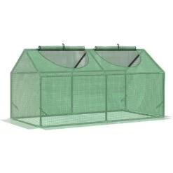 OutSunny Mini Greenhouse Small Plant Grow With Pe Cover