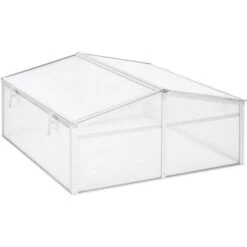 OutSunny Outdoor Greenhouse Polycarbonate Grow House Flower Vegetable Plants Raised Bed Garden