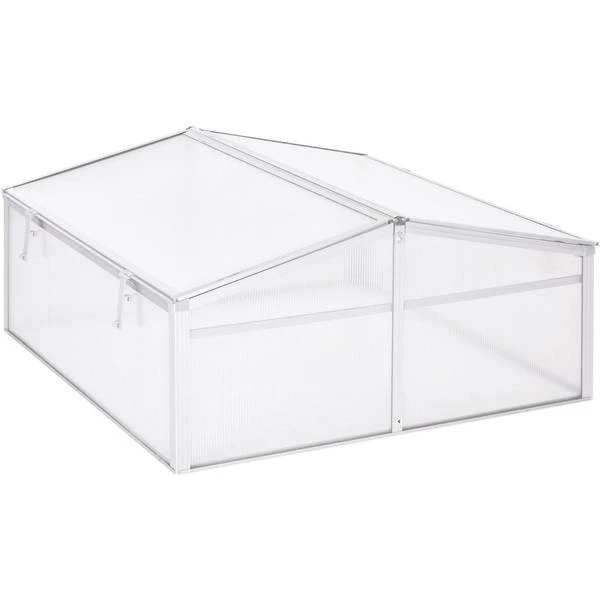 OutSunny Outdoor Greenhouse Polycarbonate Grow House Flower Vegetable Plants Raised Bed Garden 3 OutSunny Outdoor Greenhouse Polycarbonate Grow House Flower Vegetable Plants Raised Bed Garden