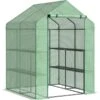 OutSunny Polytunnel Greenhouse 143x138cm Stainless Steel Plastic -Gardena Store OutSunny Polytunnel Greenhouse 143x138cm Stainless steel Plastic