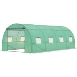 OutSunny Polytunnel Greenhouse 590x300cm Aluminum Plastic