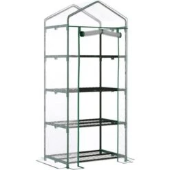 OutSunny Portable 4-Tier Mini Greenhouse Plant