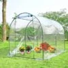 OutSunny Steel Dome Greenhouse Transparent Garden Polytunnel -Gardena Store OutSunny Steel Dome Greenhouse Transparent Garden Polytunnel