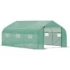 OutSunny Tunnel Green House Green 4.47 X 3 X 2 M -Gardena Store OutSunny Tunnel Green House Green 4.47 x 3 x 2 m