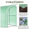 OutSunny Walk-In Tunnel Greenhouse Doors, 2 -Gardena Store OutSunny Walk In Tunnel Greenhouse Doors 2