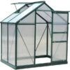 OutSunny Walk-in Greenhouse 6x4ft Aluminum Polycarbonate -Gardena Store OutSunny Walk in Greenhouse 6x4ft Aluminum Polycarbonate