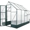 OutSunny Walk-in Greenhouse 6x8ft Aluminum Polycarbonate -Gardena Store OutSunny Walk in Greenhouse 6x8ft Aluminum Polycarbonate