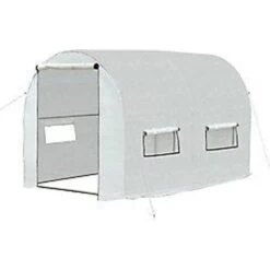 OutSunny Walk-in Polytunnel Lage Greenhouse With 2