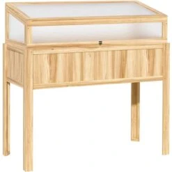 OutSunny Wood Cold Frame Mini Greenhouse With Elevated Garden