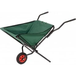 Oypla Folding Garden Wheelbarrow Foldable Wheel Barrow
